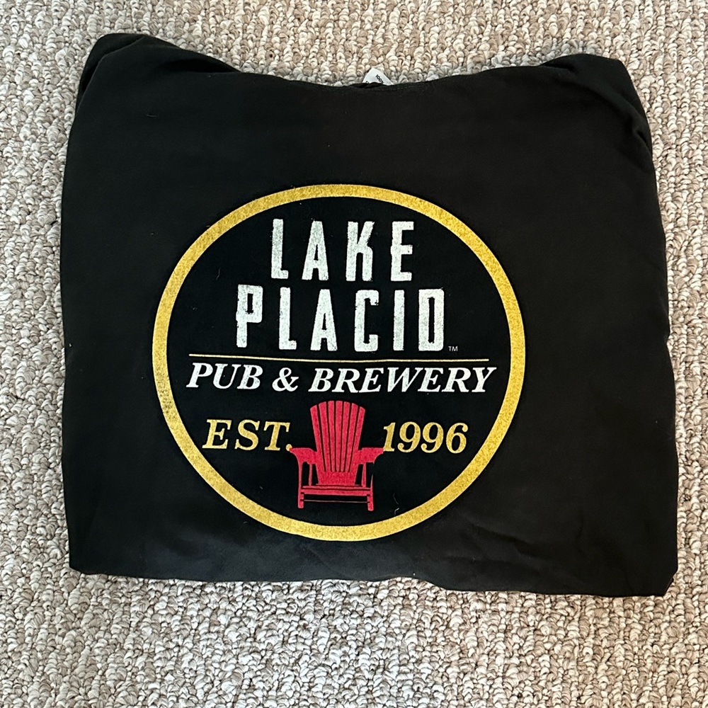 Long Sleeve Lightweight Hoodie Lake Placid Pub & Brewery by Blue 84 - Size L